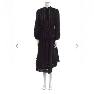 Zimmermann Black Long Sleeve midi Dress